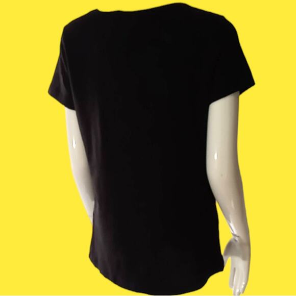 NEW BELLA Graphic "Life of the Virtual Party" Black T-Shirt Size XL - Picture 2 of 3